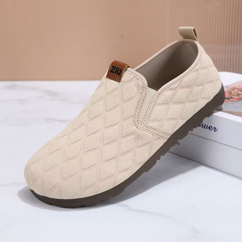 Soft sole summer pedal single shoes mother comfortable non-slip fashionable breathable lightweight Beijing versatile cloth shoes breathable and