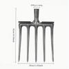 5-Tooth Steel Fork for Soil Loosening and Planting: Ideal for Land Reclamation, Garlic, Onion, Peanut Cultivation, and Compost Digging.