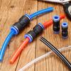 40 Piece Set of Pneumatic Push Connectors for Air Line Includes 6mm 8mm 10mm 12mm for Hose Repair Applications