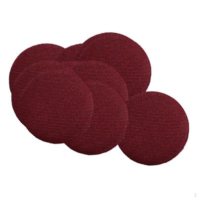 10 X Fabric Covered Buttons Flat Back DIY Metal Sewing for Garment Bag