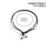 New Fashion Boho Black Wax Thread Adjustable Chain Anklet Women Summer Beach Barefoot Ankle Imitation Pearl Pendant Foot Jewelry