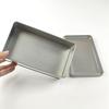 Rectangular Buckled Tin Cookie & Candy Box with Flip-Top Lid