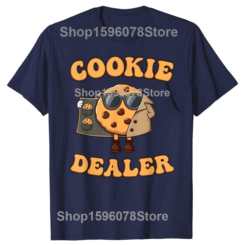 Funny Cookie Dealer Baking Graphic T Shirts Men Women Pure Cotton Humor Streetwear Tee Shirt Short Sleeve Unisex Loose Clothing