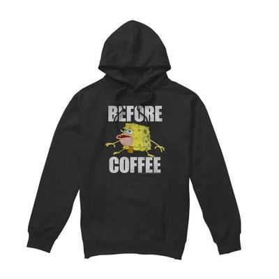 SpongeBob Schwammkopf Herren Vor dem Kaffee Meme Hoodie