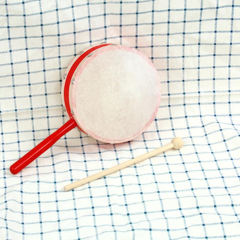 Xinjiang Dance Double-Sided Hand Drum: Kindergarten Orff Instrument Sheepskin Tambourine