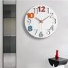 Wall 3D Wall Clock Western Easy to 3D Diameter Clock, Nordic, Stylish, Silent, Numbers, Clock, Interior, Style, Quiet, Read, Numbers, 30cm, Quiet,