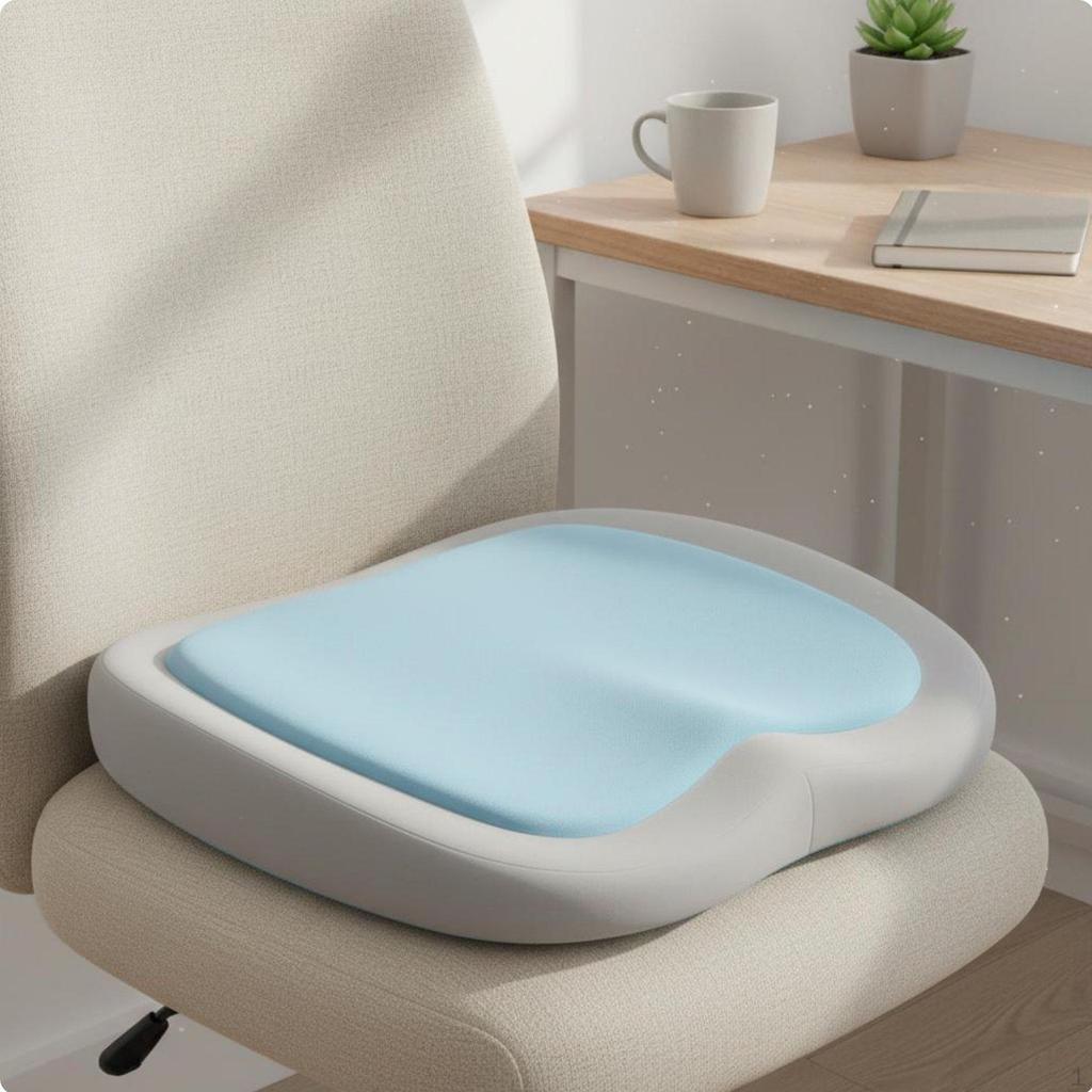 Memory Foams Seat Cushion Cushiony and Thick Padded Chair Pad for