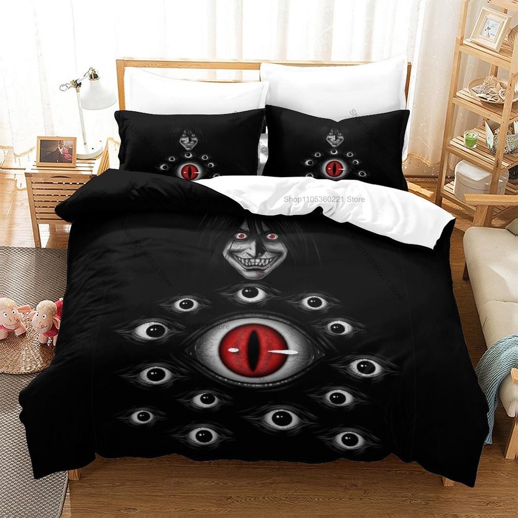Kpop Hellsing Alucard Bedding Set 3 Piece Duvet Cover Set Gothic Vampire Bedroom Decor All Sizes For Kpop Fans