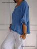 Women's European & American Casual Solid Color Ruffle Short Sleeve T-shirt