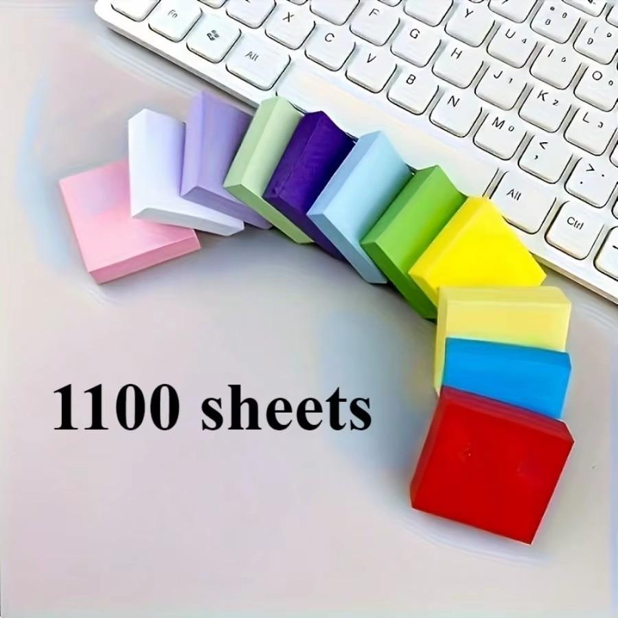 11 cartoon sticky notes, waterproof self-adhesive and easy to tear, suitable for efficient note taking by office students