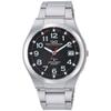 [Citizen Q&Q] Hodinky Analog Radio Solar Waterproof Date Metal Band HG12-205 Pánské černé