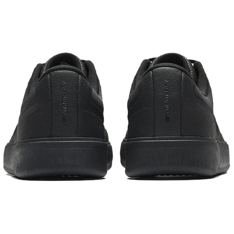 New Anta Abrasion Resistant Cushioning Coverage Low Top Skateboard Shoes Men's Black 112538002A-3