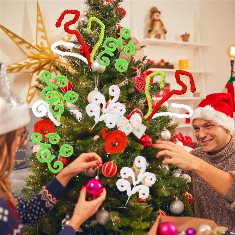Christmas Venue Decoration Prop Exquisite Plush Design Christmas Atmosphere Christmas Tree Decorations Christmas Gift 43cm