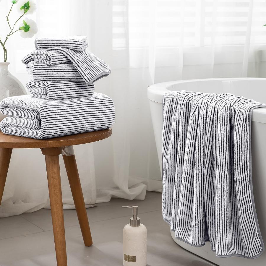 4 Piece Bath Towel Set 35x70Oversized Bath Towel for Bathroom Ultra Soft Fluffy Extra Large Bath Sheet Luxury Premium Bathroom