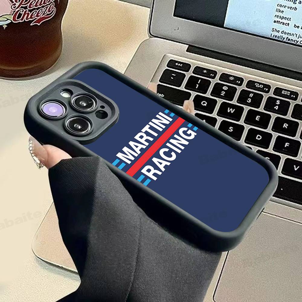 MartiniES Racing For IPhone 17 Pro Max 13 16 15 11 12 14 Plus Shockproof Soft Phone Cover