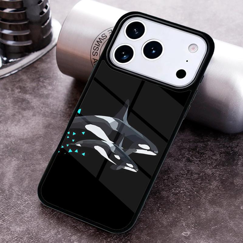 

Killer Whale Orca Phone Case for iPhone 17 16 15 Pro Max Air 14 13 12 11 Plus Shockproof Cover iPhone 15 Pro Max
