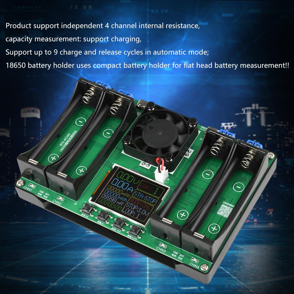 18650 Lithium Battery Capacity Tester LCD Display Universal Battery Checker Analyzer and Charger  Capacity Tester Module