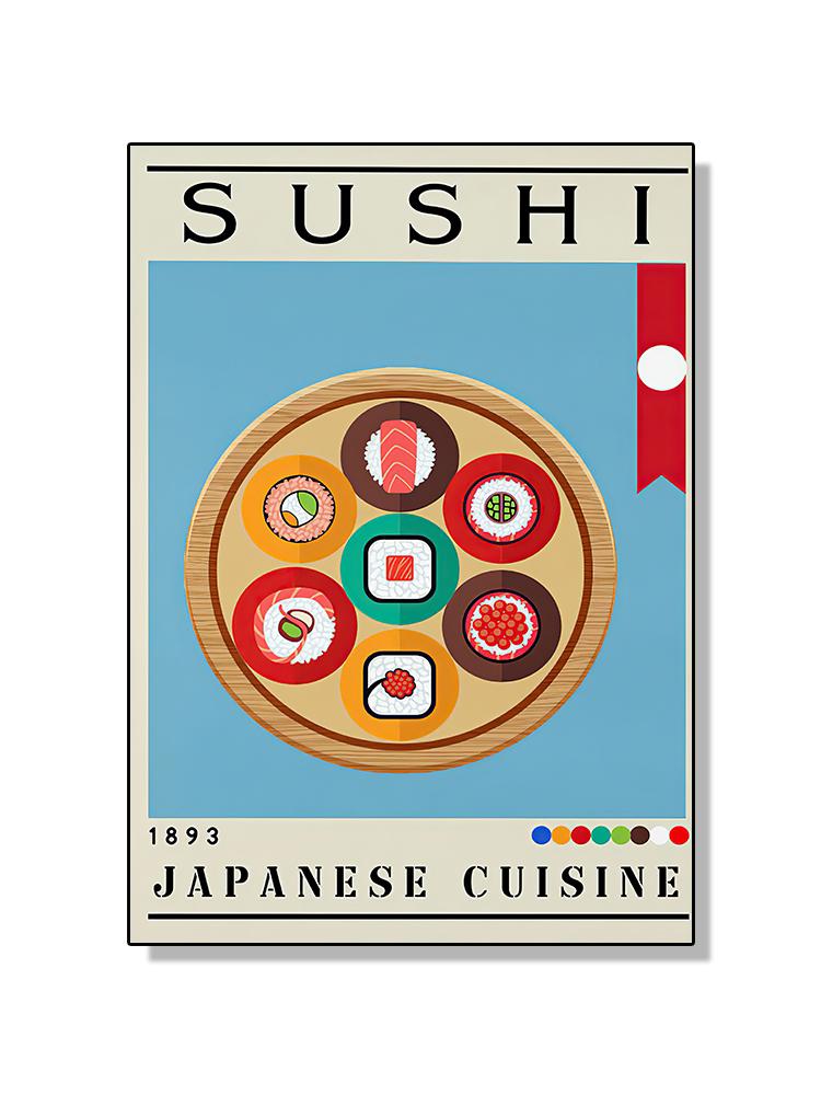 

Скандинавские Суши Чуррос Рыбный Мир Кухня Плакат Холст Картина Вкусная Еда Настенное Искусство Для Кухни Комната Домашний Декор Куадрос 21x30cm No Frame