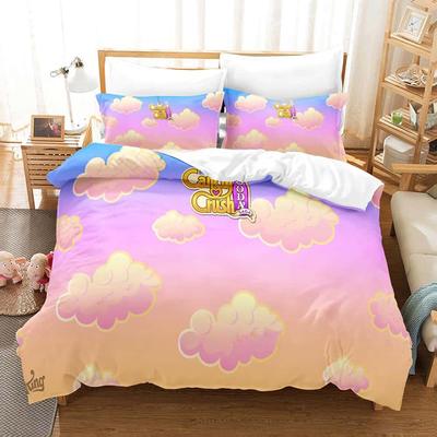 Game Candy Crush Soda Saga Bedding Set Single Twin Full Queen King Size Bed Set Adult Kid Bedroom Duvet Cover Sets Home Textiles