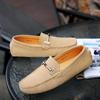 Fashion New Mens Loafers Summer Comfy Breathable Slip On Walking Casual SHoes Luxury Handmade Suede Leather Driving Boat Shoe Moccasins