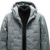 Men Jacket Hooded Thermal Windproof Slim Fit Warm Quilted Coat with Zipper Pockets Autumn Winter Casual Outerwear