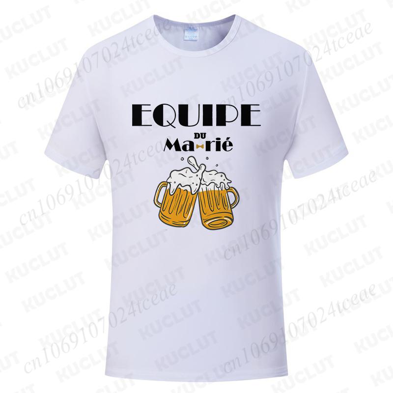 French Boyfriend Bachelor Party Tshirt Single Wedding Graphic Oversized Y2k Tops Evg Team Groomsman Tees Future Groom Man Shirt