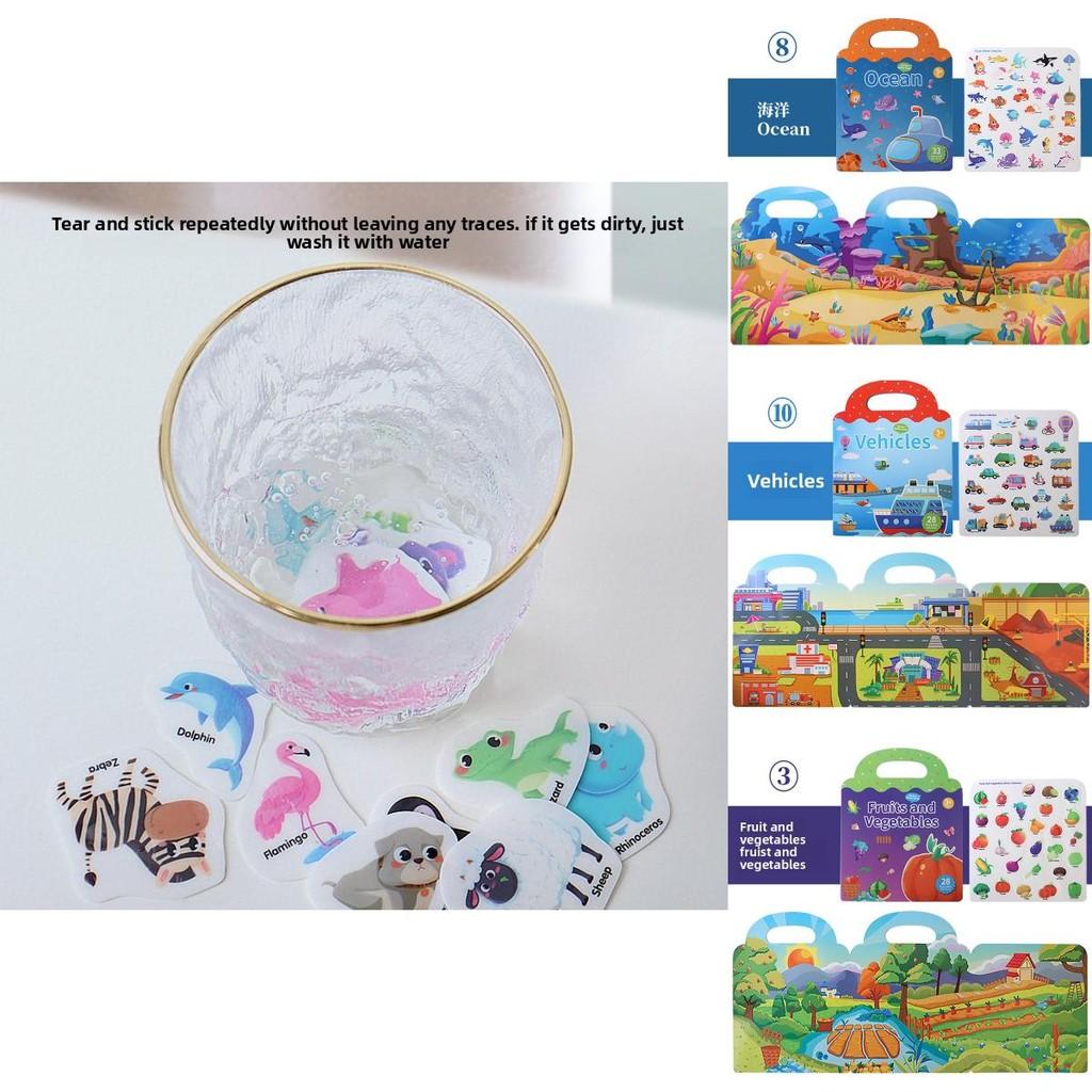 Early Learning Sticker Book For Kids With Animal And Fruit Scenes For Focus And Cognitive Skills