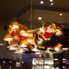 45cm Led Shape Lamp String Christmas Decoration Lamp Kitchen Window Glass Door Stick Sucker Lamp Festival Atmosphere Lamp