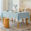 Embroidered Checkered Universal Dining Table Cloth Decorative Tablecloth Cover Cloth North Tablecloth Table Mat Cotton And Linen