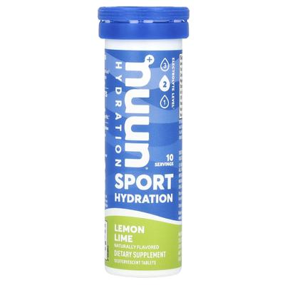 Sports Hydration, Electrolyte Effervescent Drink, Lemon Lime, 10 Tablets