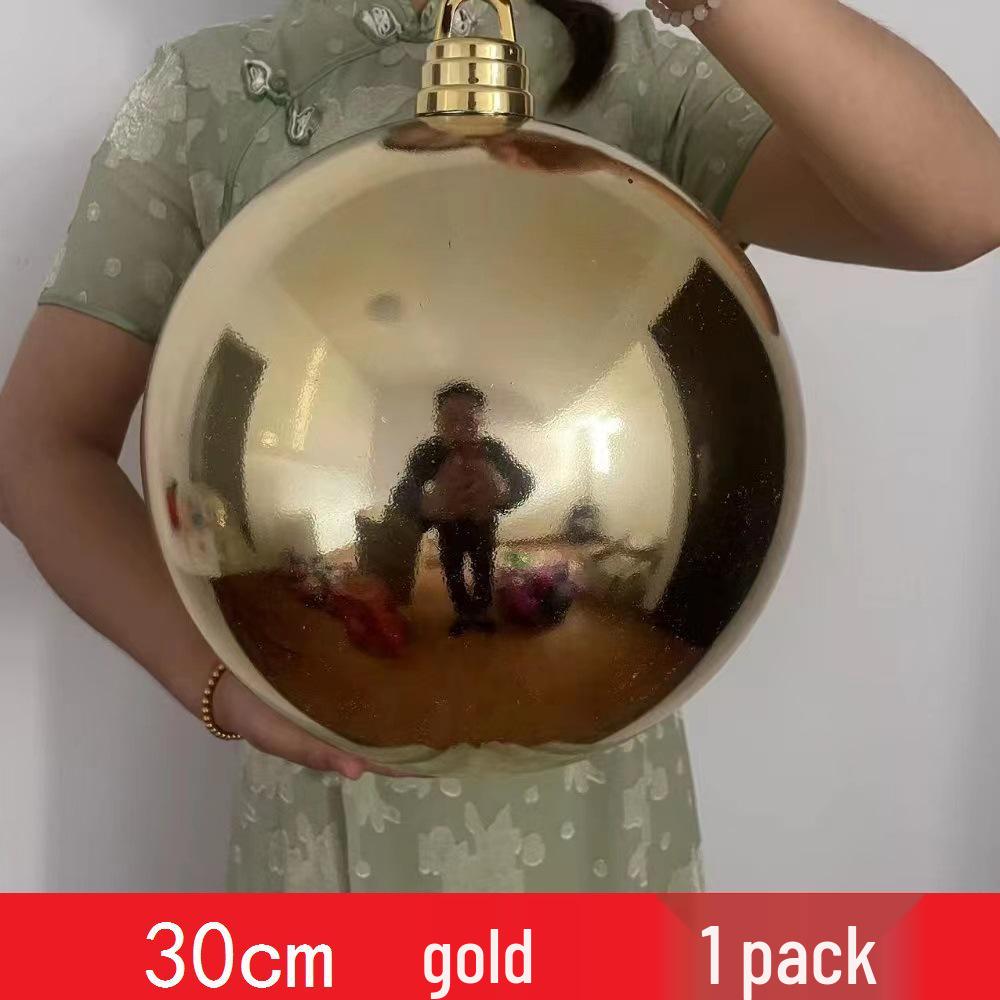 Custom Electroplated Round Christmas Hanging Ornament