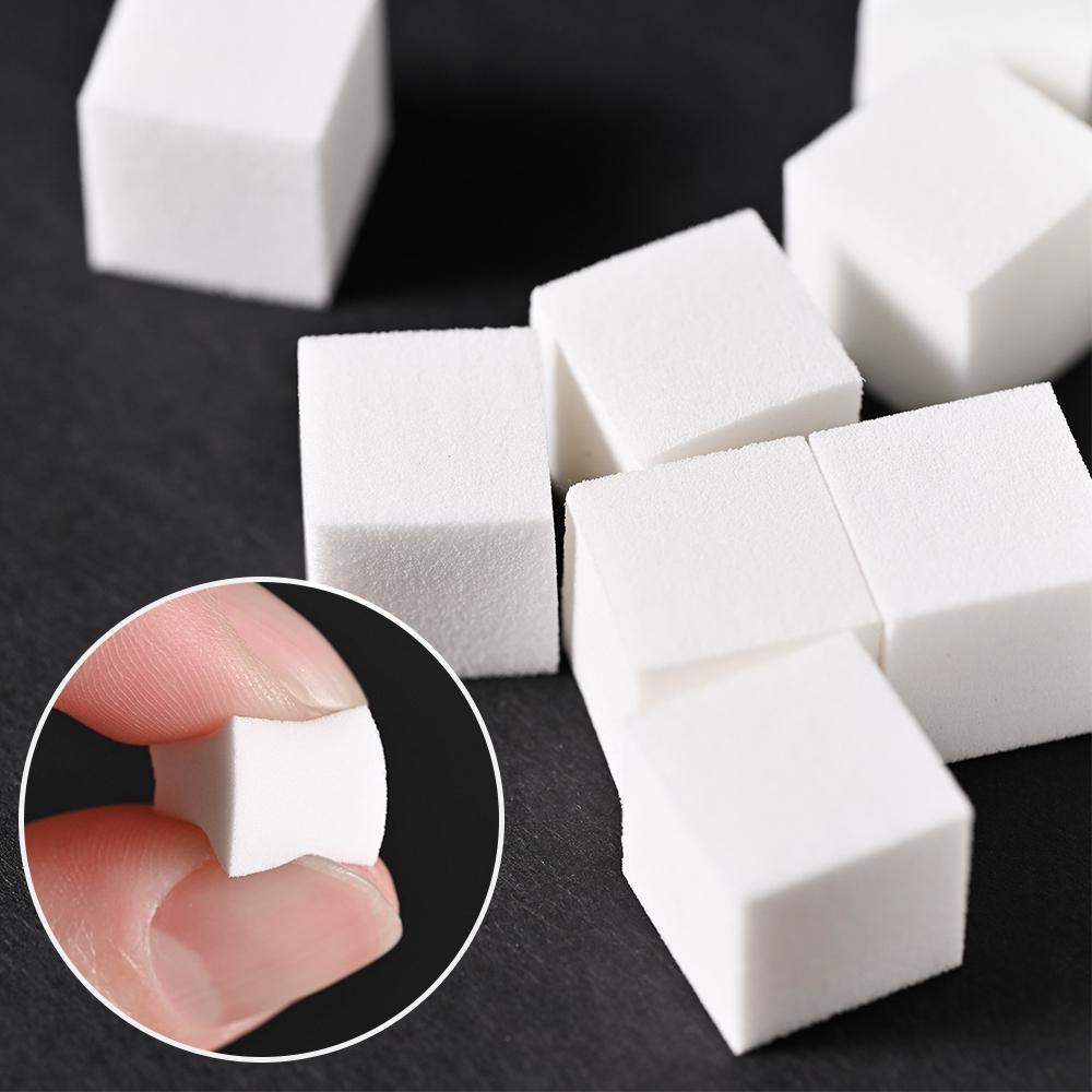 50 teile/beutel Weiche Nail art Schwämme Gradienten Stamper Werkzeuge Farbe Verblassen Malerei Maniküre Make-Up DIY Nagel Schwamm Pinsel Zubehör 1cm