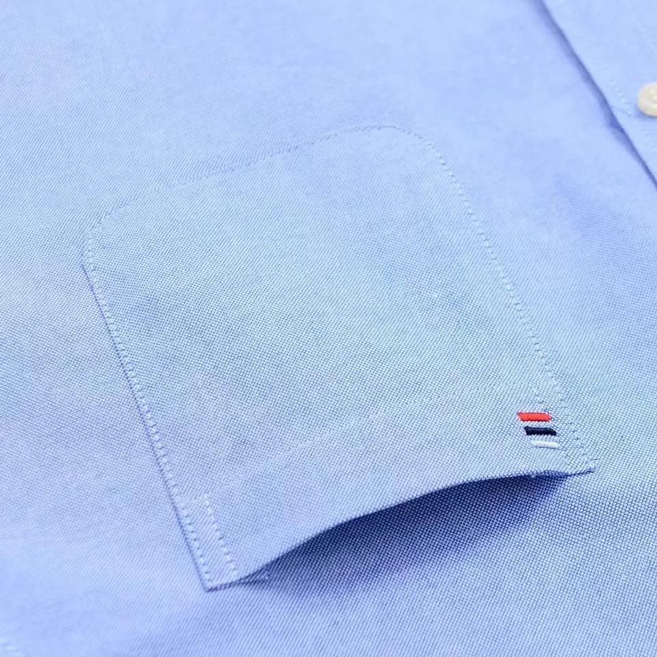 Pánská košile 100% bavlna Dlouhý rukáv Kostkovaná Oxfordová Ležérní Jednobarevná S potiskem Běžný střih Formální společenská košile Nadměrná velikost 7XL 6XL 5XL