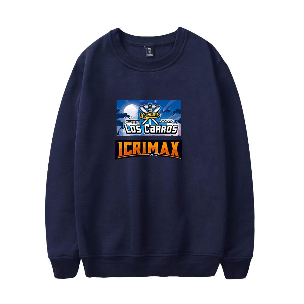 Icrimax Hoodie Women Men O-neck Long Sleeve Crewneck Sweatshirt Casual Tracksuit Funny Clothes