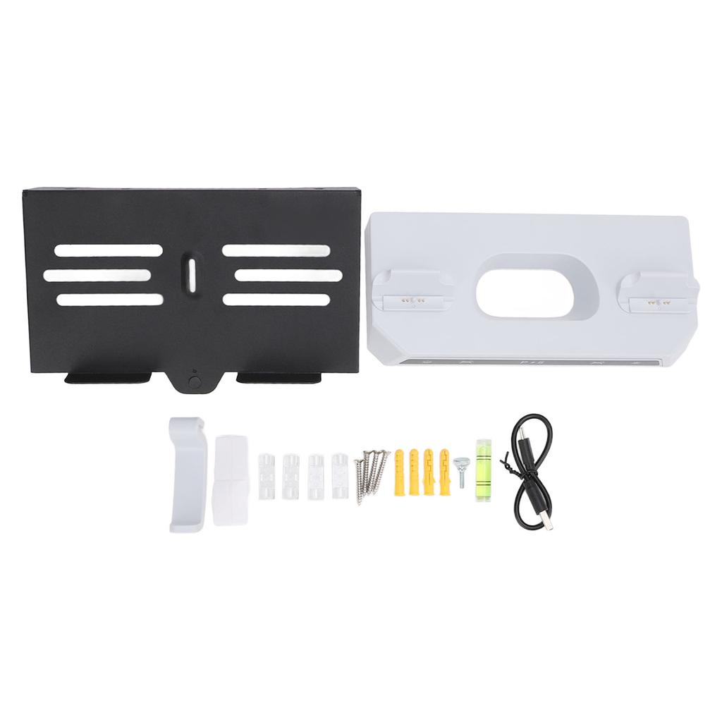 Ladestasjon for spillkontrollere Universell veggmontert laderstativ for kontrollere med RGB-belysning