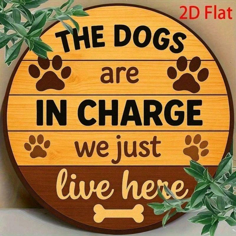 Vintage Dog Metal Wall Sign 8x8 Inch Bar Decor Tin Plaque