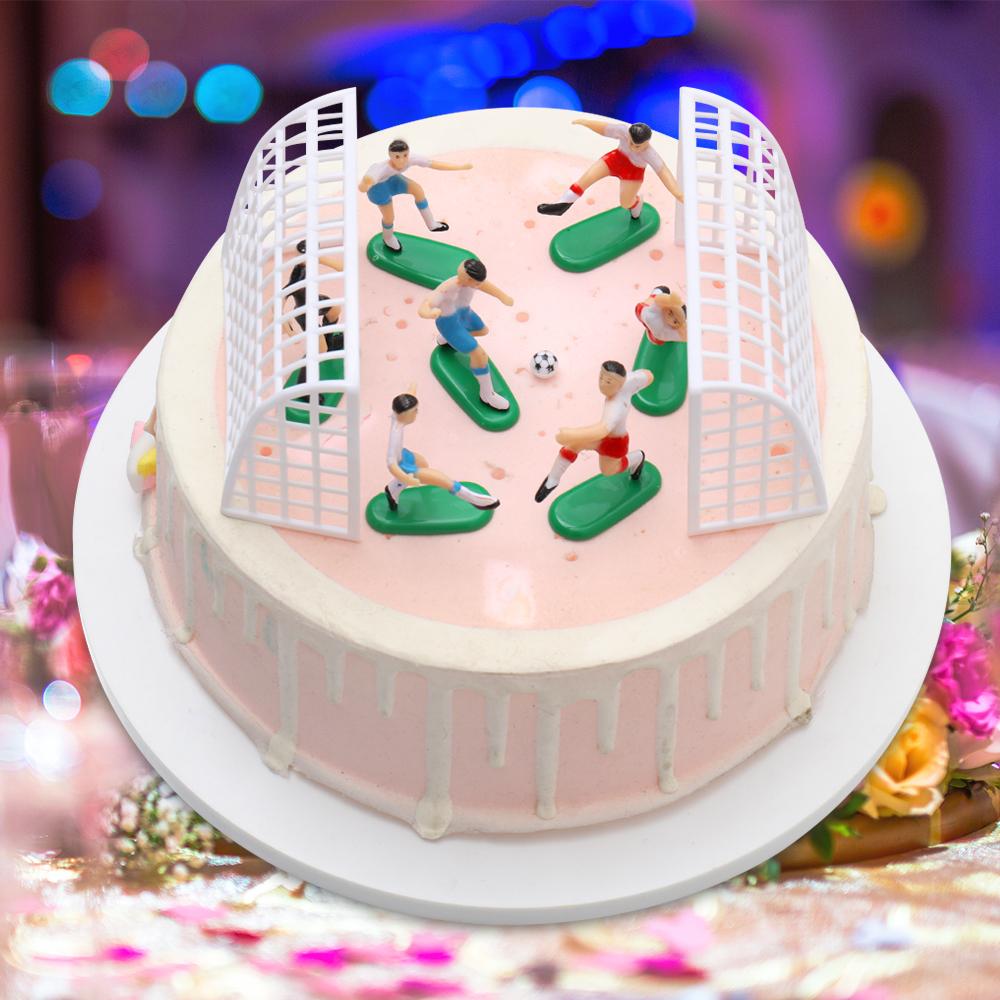 Set of 9 Figures Football Toppers for Birthday Cake and Cupcakes DIY Cake Toppers Funny Cake Decorating Supplies