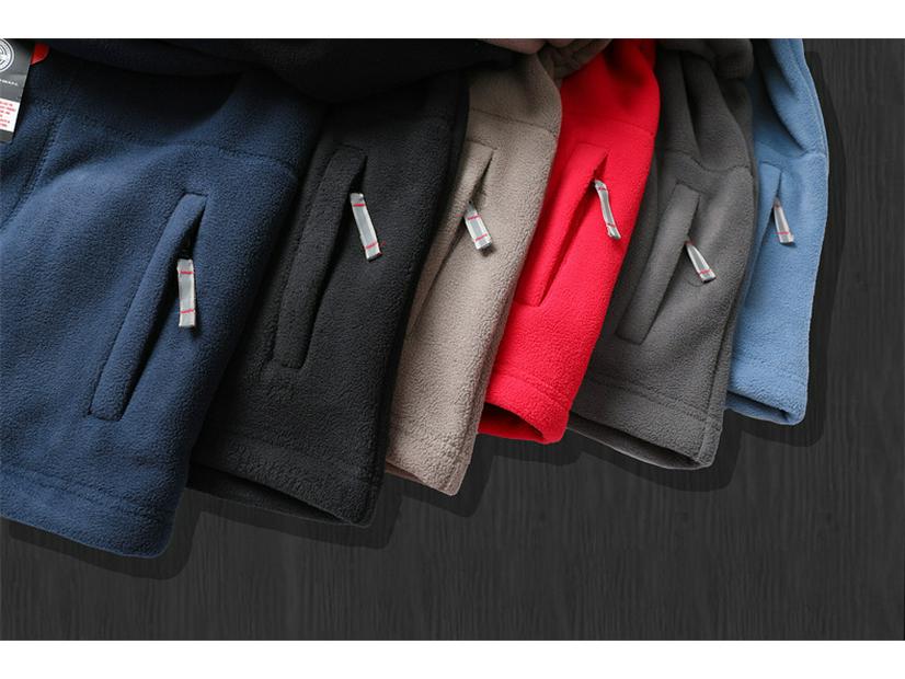 מעיל פליז דו-שכבתי לגברים מנורווגיה - בטנה עבה בצפיפות גבוהה לסתיו/חורף