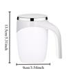 1Pc Coffee Mixing Cup Lazy Automatic Electric Magnetic Rotation Milk Brewing Beverage Mug Safety Material
