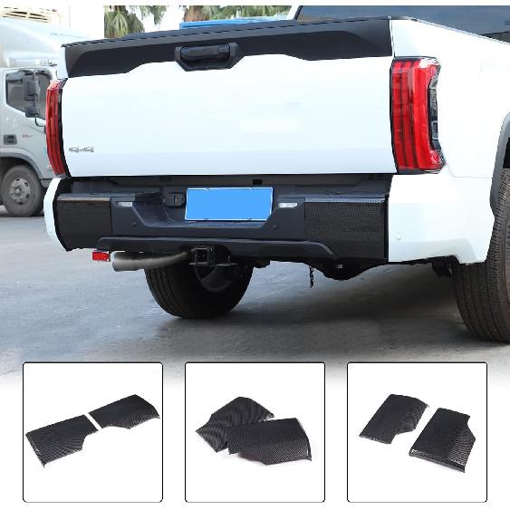 Car Rear Bumper Protector Guard Cover Compatible with Toyota Tundra -2025 Pickup Rear Side Bumper Corner Guard Edge Protection Anti-Collision Corners