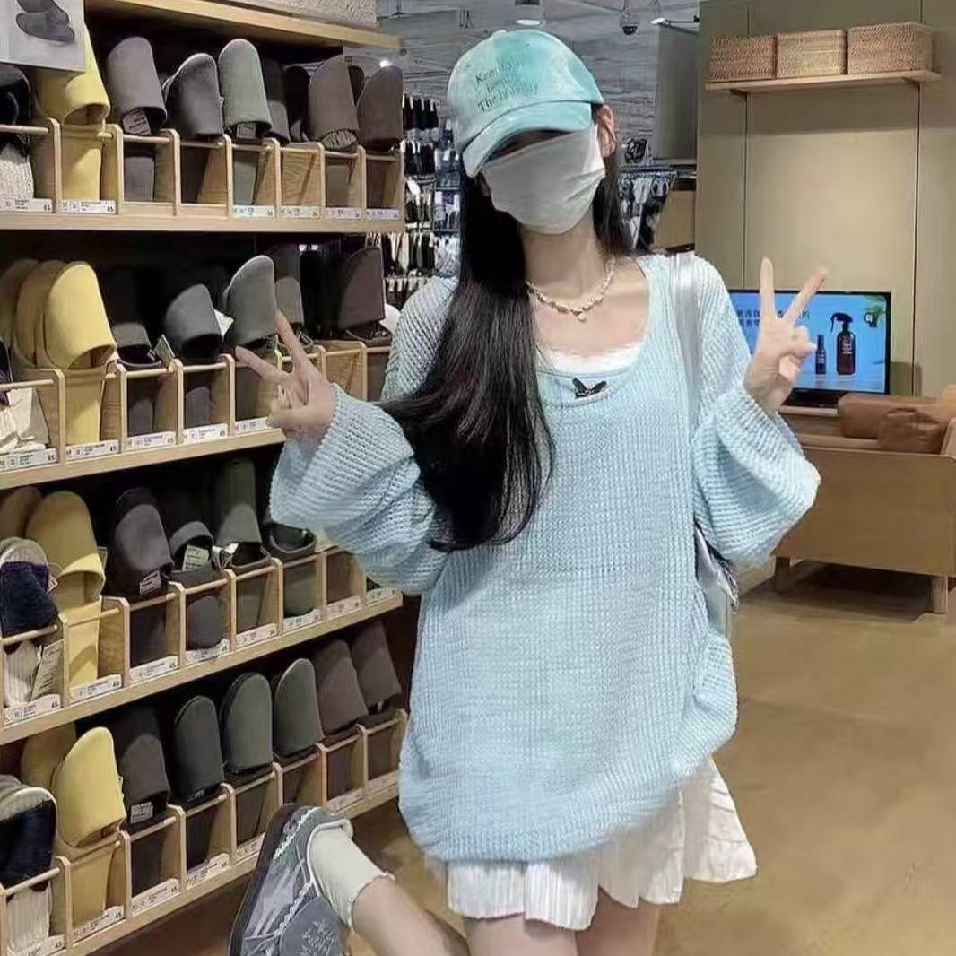 

Ажурный вязаный свитер для верхней женской одежды, топ с покрытием из плоти, тонкая куртка с защитой от солнца L