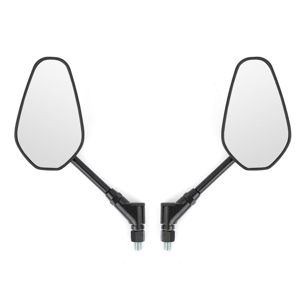 UNIVERSAL Pair M10 Rearview Mirrors for Motorcycle Custom Cruiser Cafe Racer