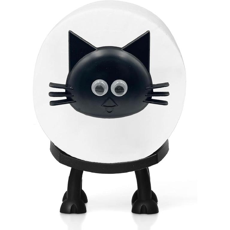 Decorative Cat Toilet Paper Holder, Free Standing Bathroom Tissue Roll Storage, Black (1, Cat) 1
