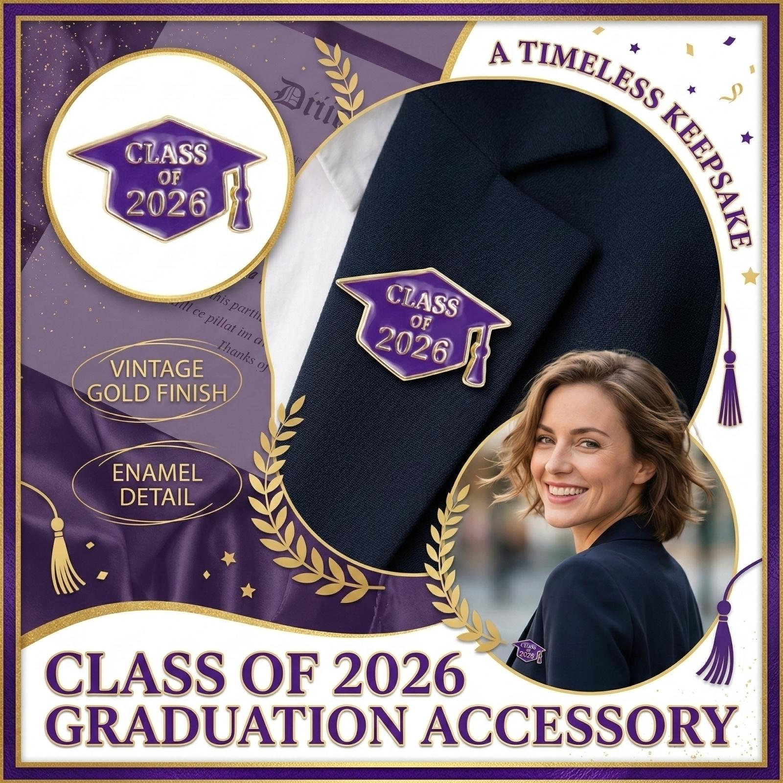 Сезон Выпускных Значок Бакалавра Студенческий Выпускной Памятный Аксессуар Брошь One Size