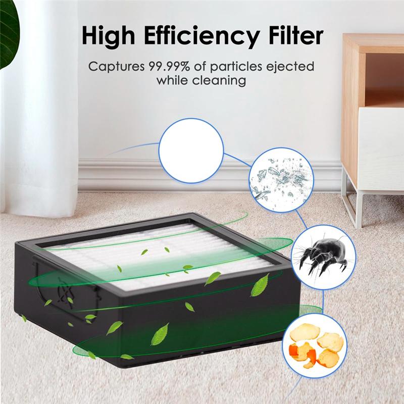 A74E-For Irobot Roomba Combo J7+ J9+ Dust Bag Drum Side Brush Set Replacement Kit For Robot Vacuum Cleaner Accessories