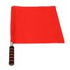 Sports Referee Flag Stainless Steel High Visibility Handheld Racing Signal Flag with Sponge Handle for Soccer
