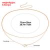 European and American Sexy Bikini Navel Metal Chain Waist Jewelry Double Geometric Love Pendant Waist Chain High Sense