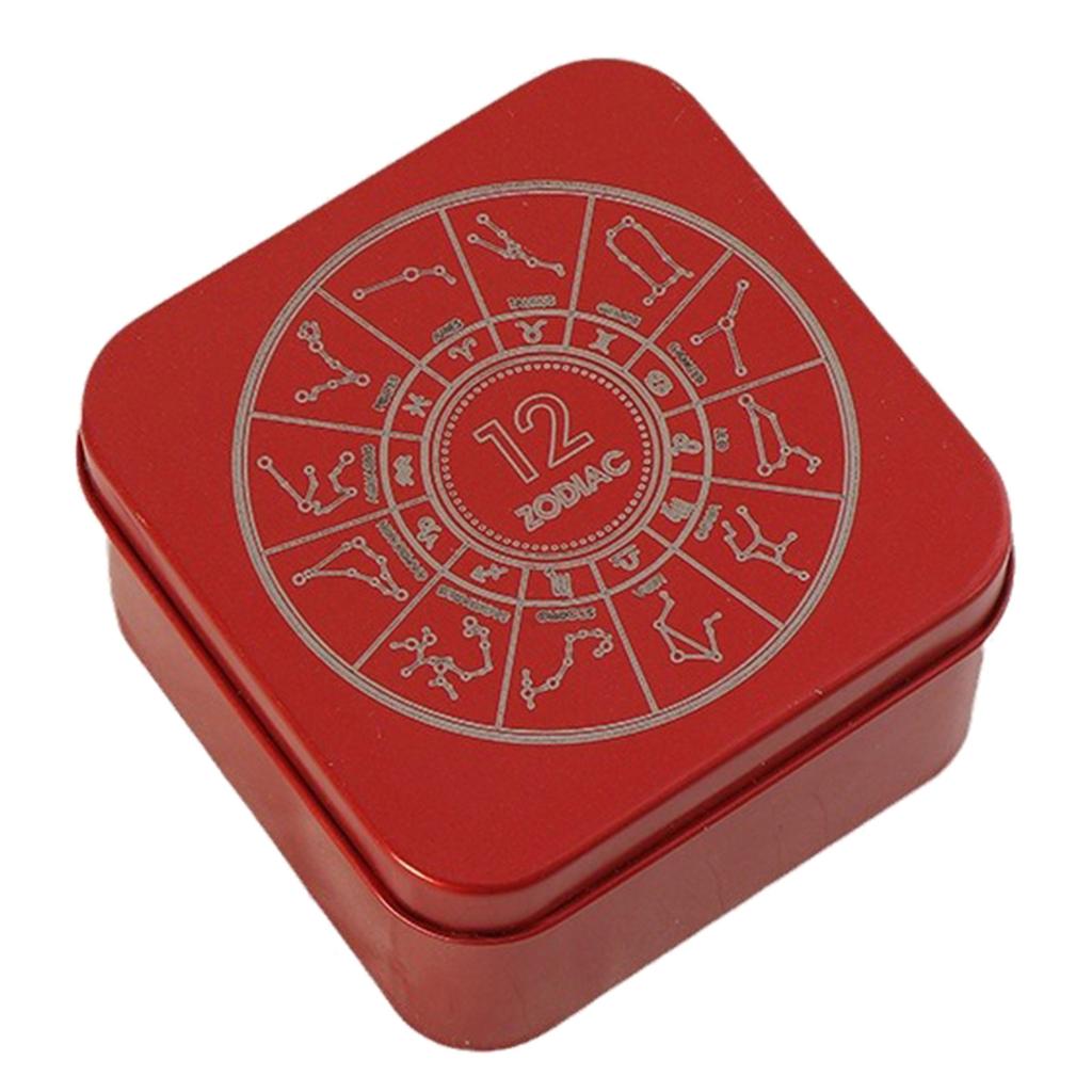 Iron Tarot Card Storage Case Portable Tarot Cards Box Astrologys Divination Storage Case Portable Playing Card Container