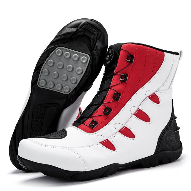 New motorcycle riding boots, four-season racing anti-drop riding boots, locomotive shoes, waterproof and breathable motorcycle shoes