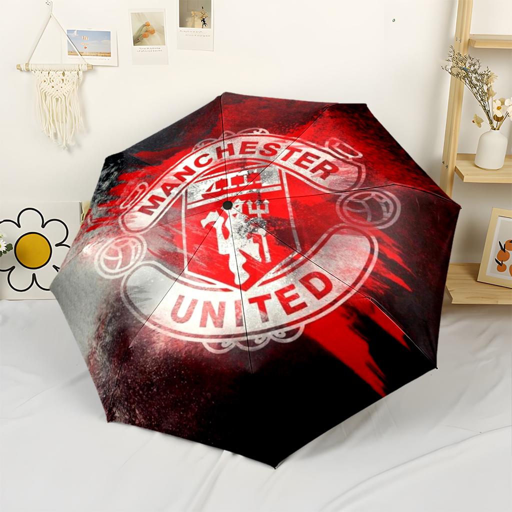 Manchester Compact Travel Automatic Umbrella Folding Umbrella with 8 Ribs Sturdy Construction for Outdoor Daily Use Fashion Lovers